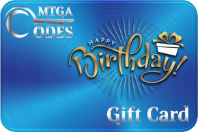 Buy Digital Gift Cards from MTGA Codes Webstore. Send the gift cards to MTG Arena Players to celebrate Christmas, Holidays, Birthday parties, and more!