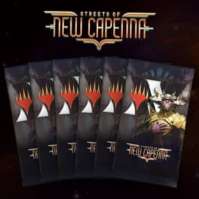 Buy x1 Digital Magic MTG Arena Code to redeem 6 Streets of New Capenna Booster Packs. Limit to 1 prerelease MTGA pack code per account.