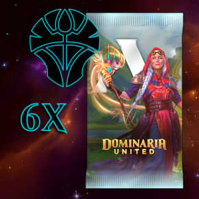 Buy x1 Digital Magic MTG Arena Code to redeem 6 Dominaria United Booster Packs. Limit to 1 prerelease MTGA pack code per account.